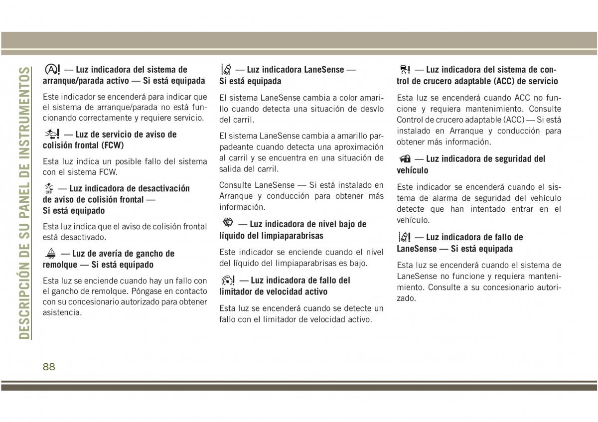 Jeep Compass II 2 manual del propietario / page 90