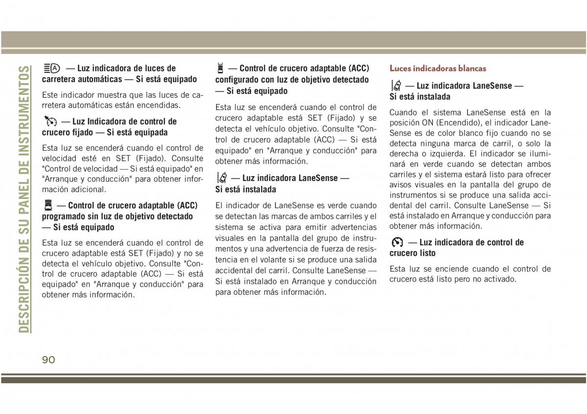 Jeep Compass II 2 manual del propietario / page 92