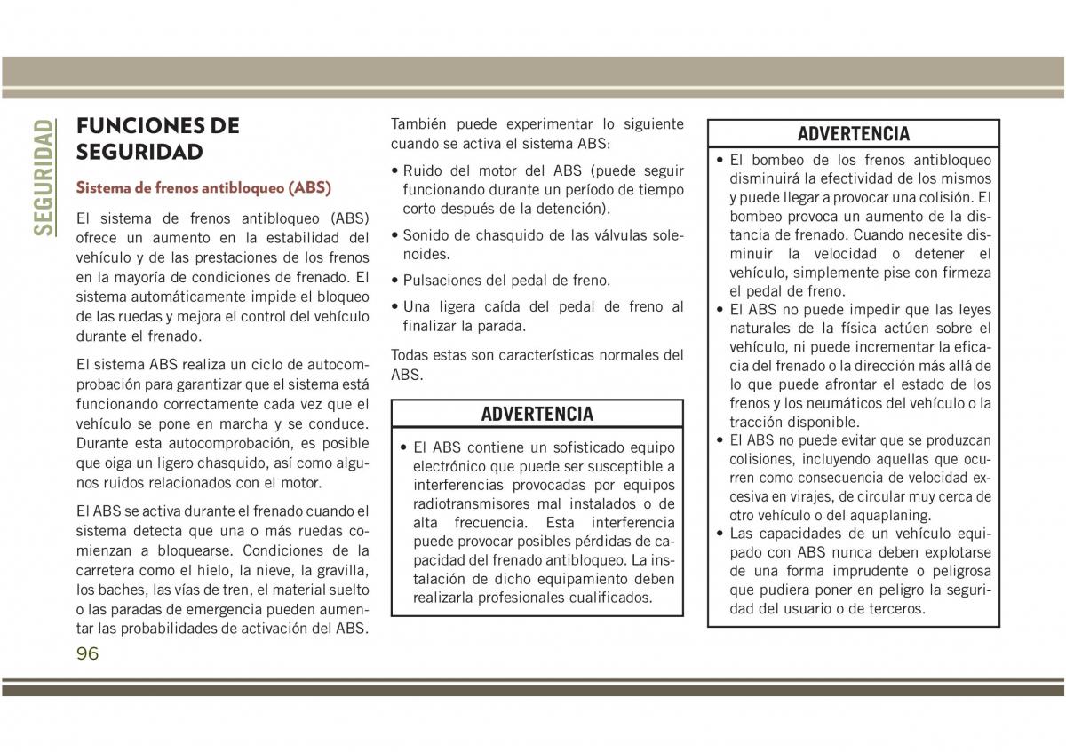 Jeep Compass II 2 manual del propietario / page 98