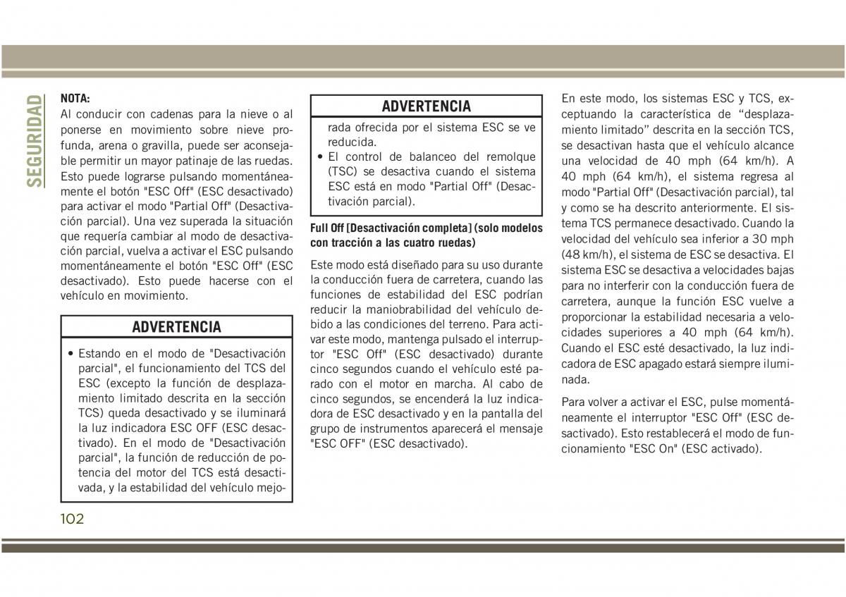 Jeep Compass II 2 manual del propietario / page 104