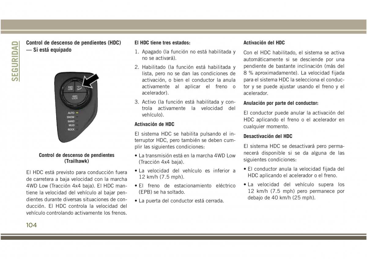 Jeep Compass II 2 manual del propietario / page 106