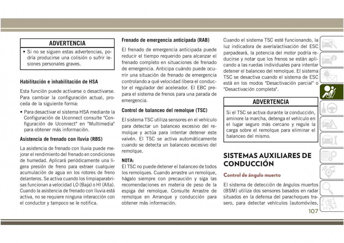 Jeep Compass II 2 manual del propietario / page 109