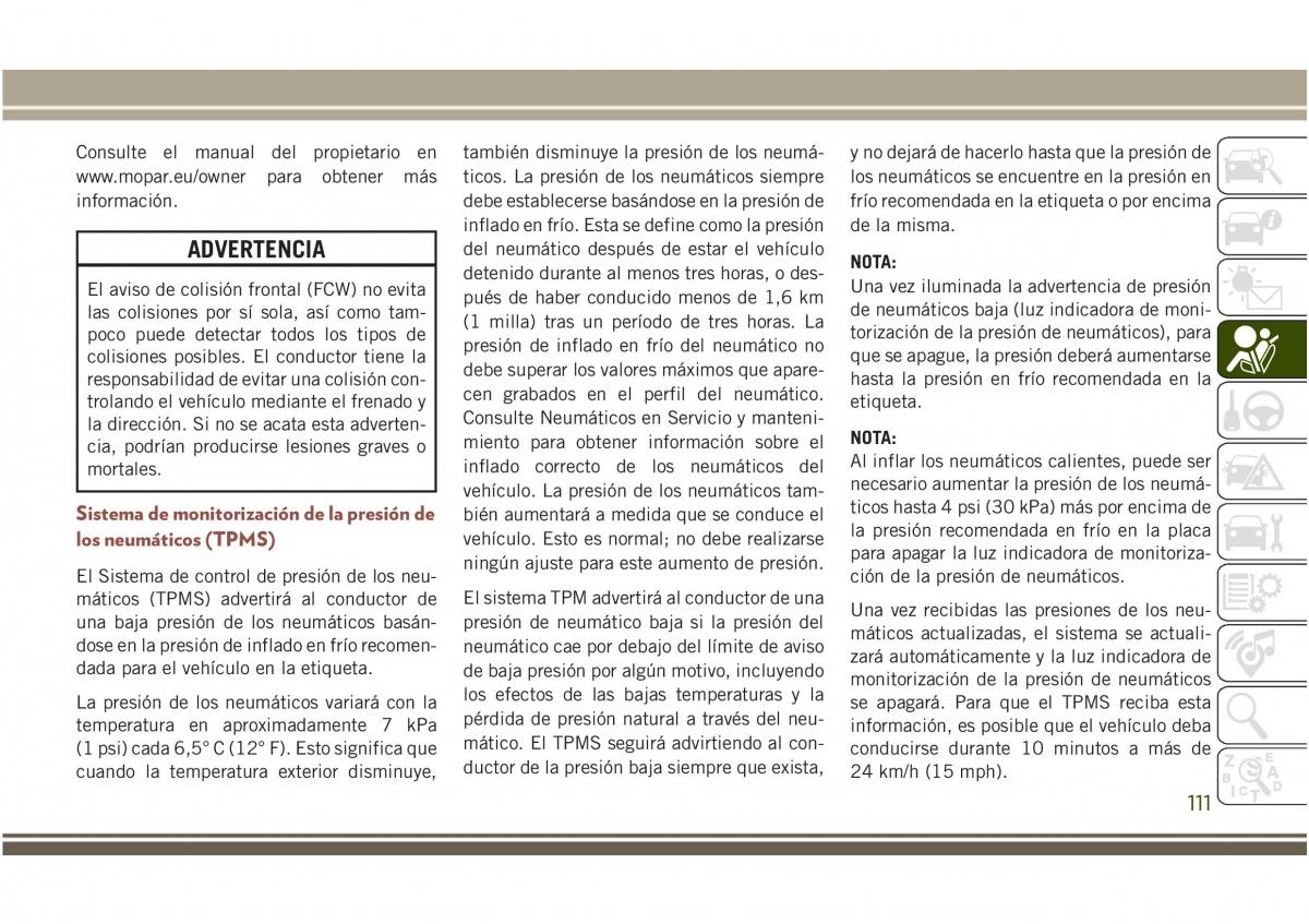 Jeep Compass II 2 manual del propietario / page 113