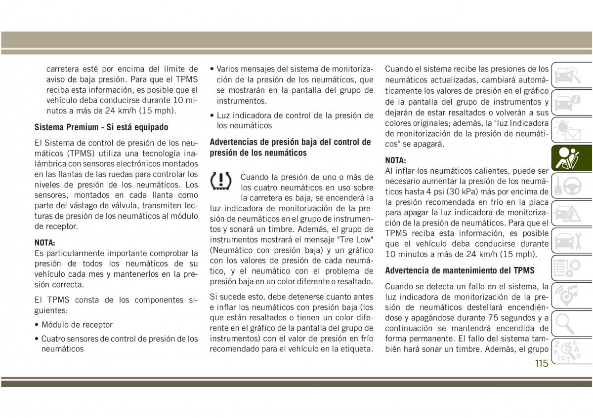 Jeep Compass II 2 manual del propietario / page 117