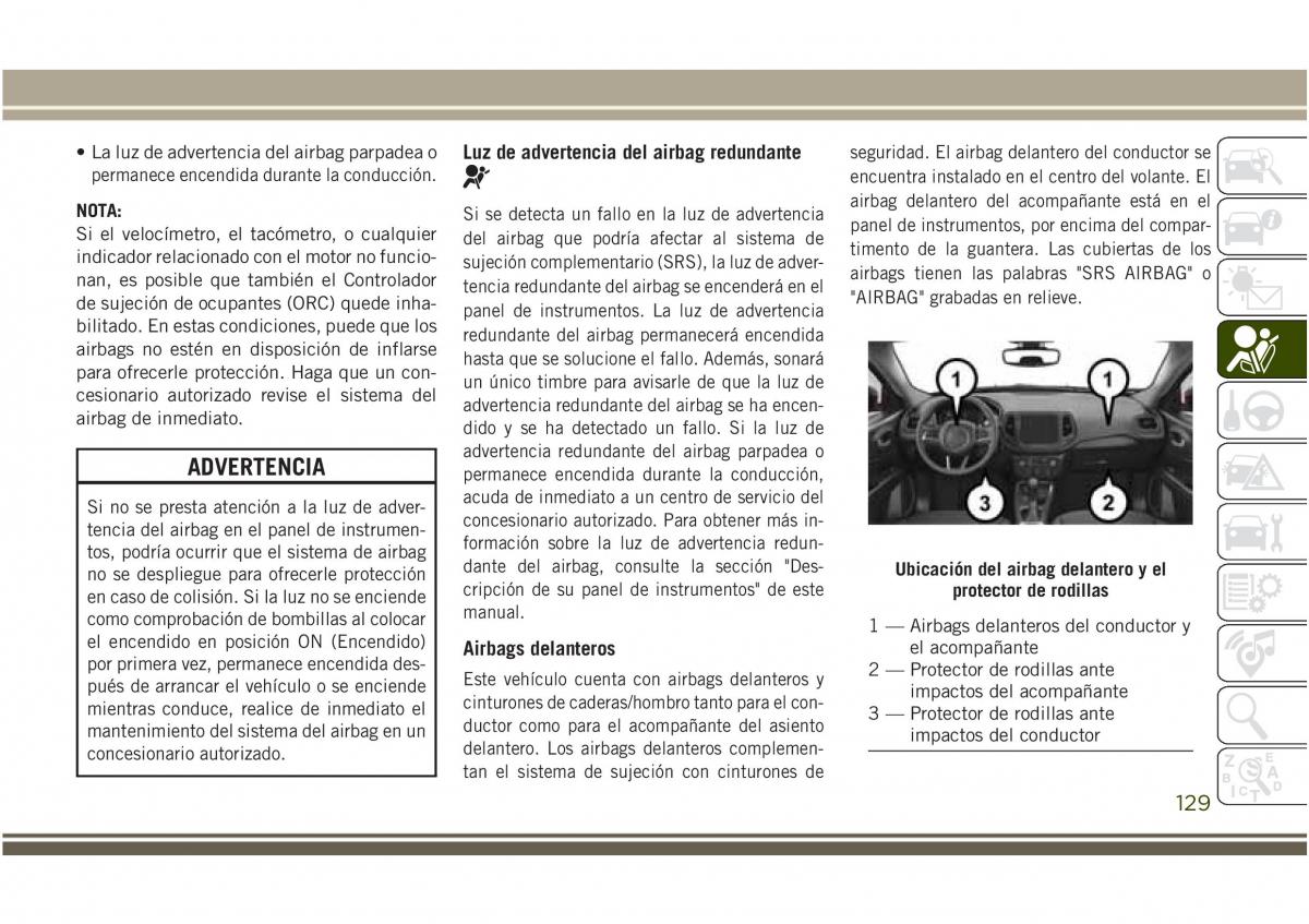 Jeep Compass II 2 manual del propietario / page 131