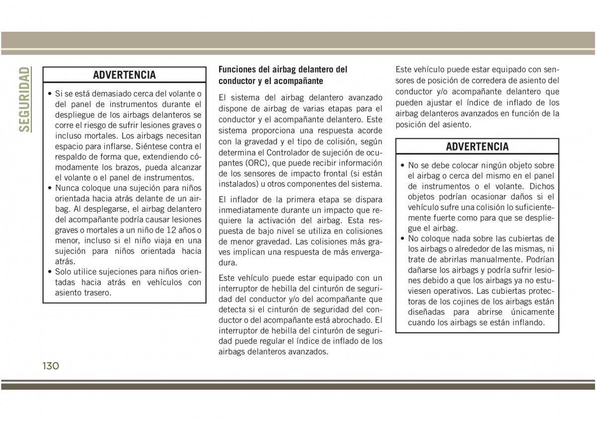 Jeep Compass II 2 manual del propietario / page 132