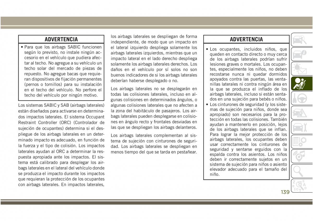 Jeep Compass II 2 manual del propietario / page 141