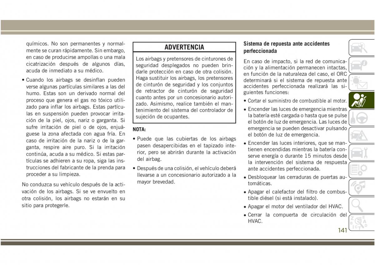 Jeep Compass II 2 manual del propietario / page 143