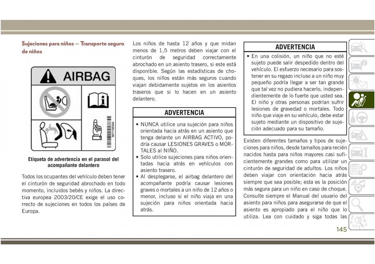 Jeep Compass II 2 manual del propietario / page 147