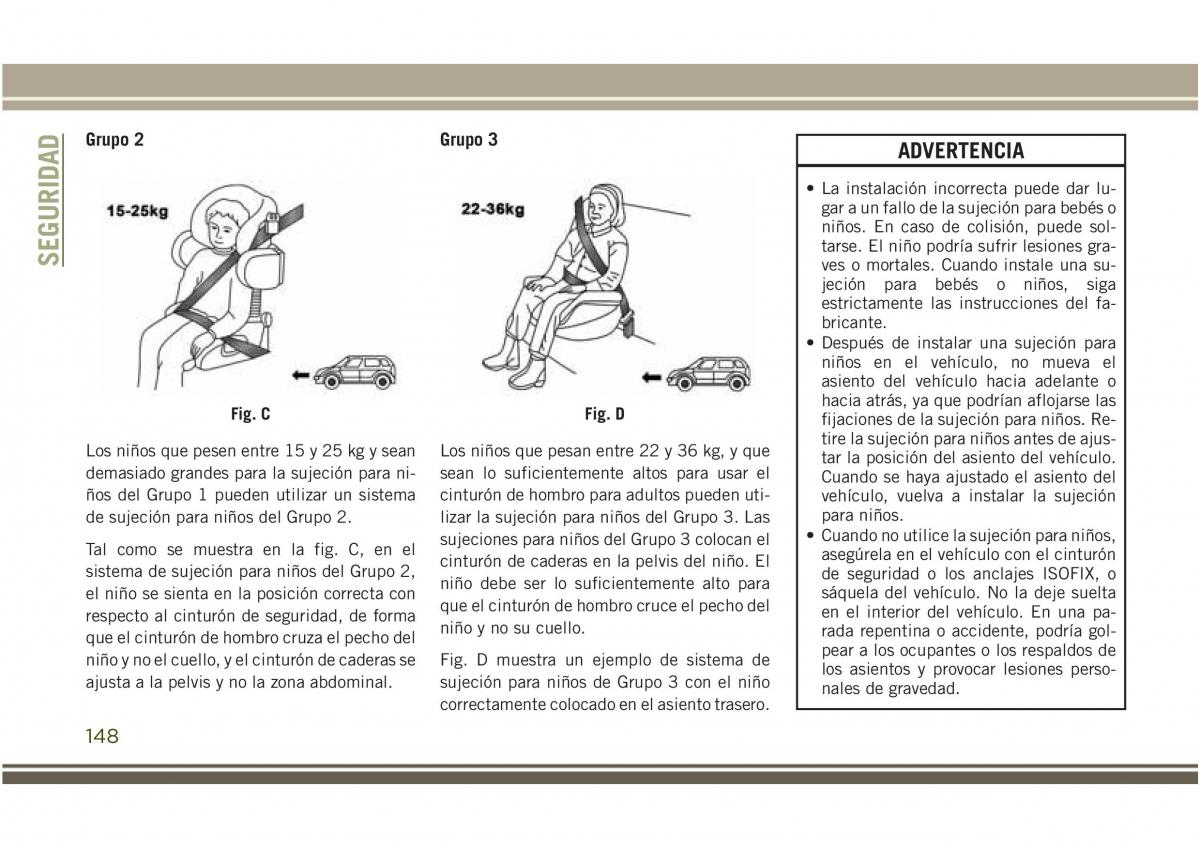 Jeep Compass II 2 manual del propietario / page 150