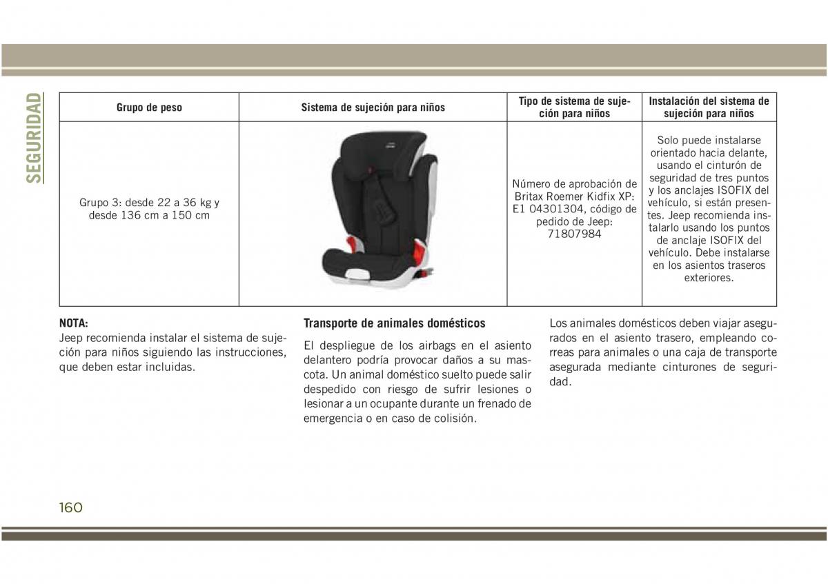 Jeep Compass II 2 manual del propietario / page 162