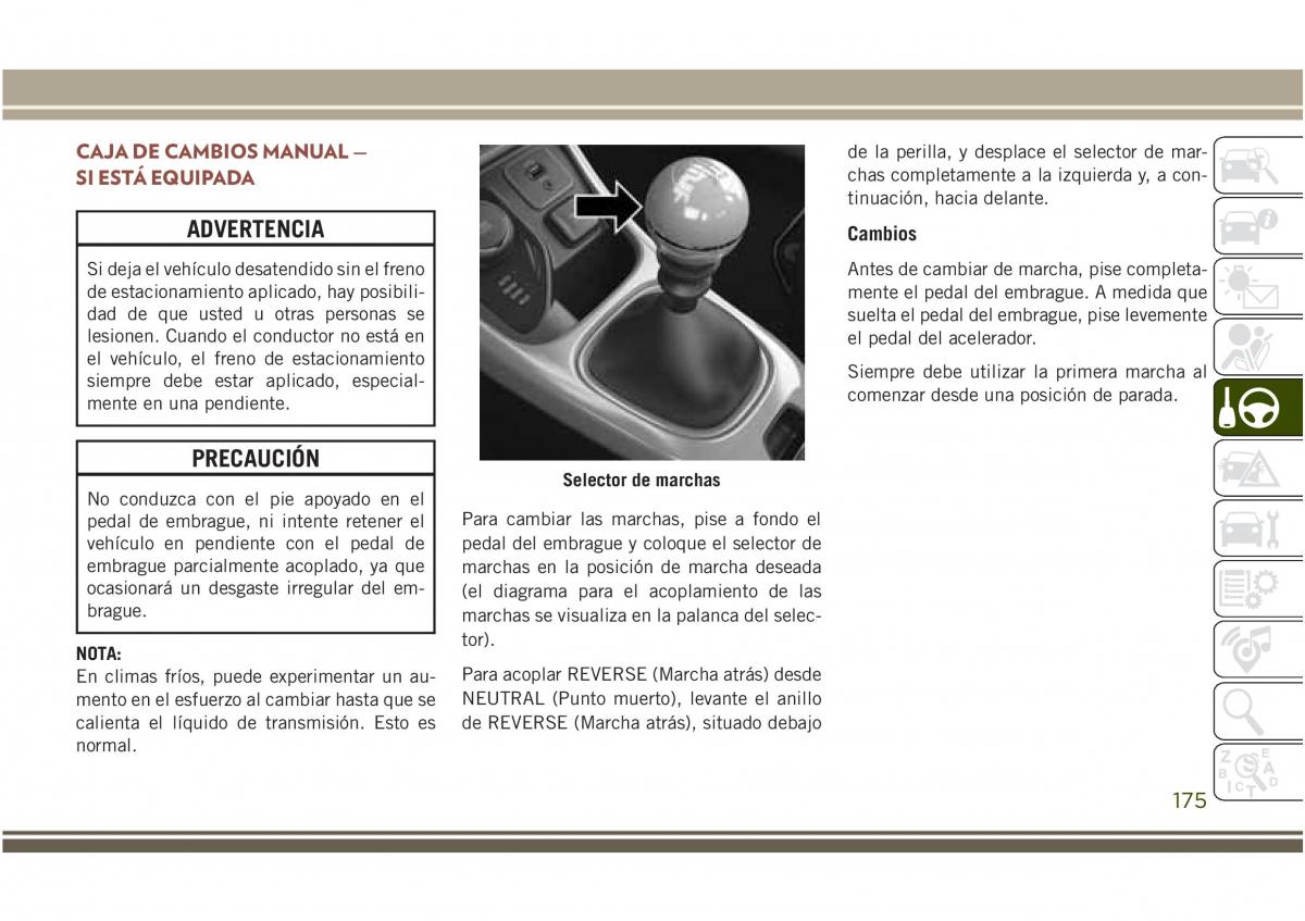 Jeep Compass II 2 manual del propietario / page 177