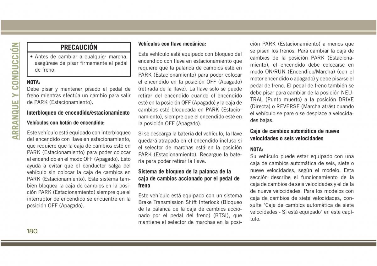 Jeep Compass II 2 manual del propietario / page 182