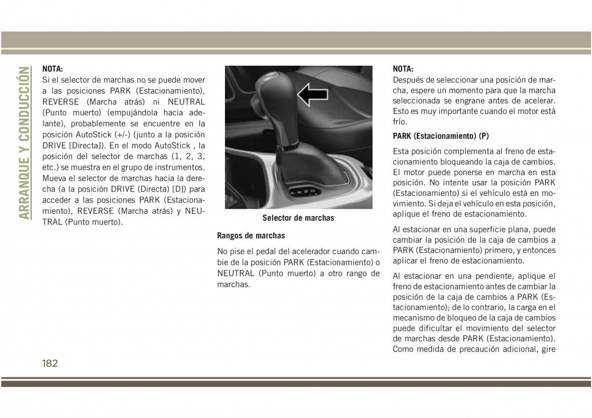 Jeep Compass II 2 manual del propietario / page 184