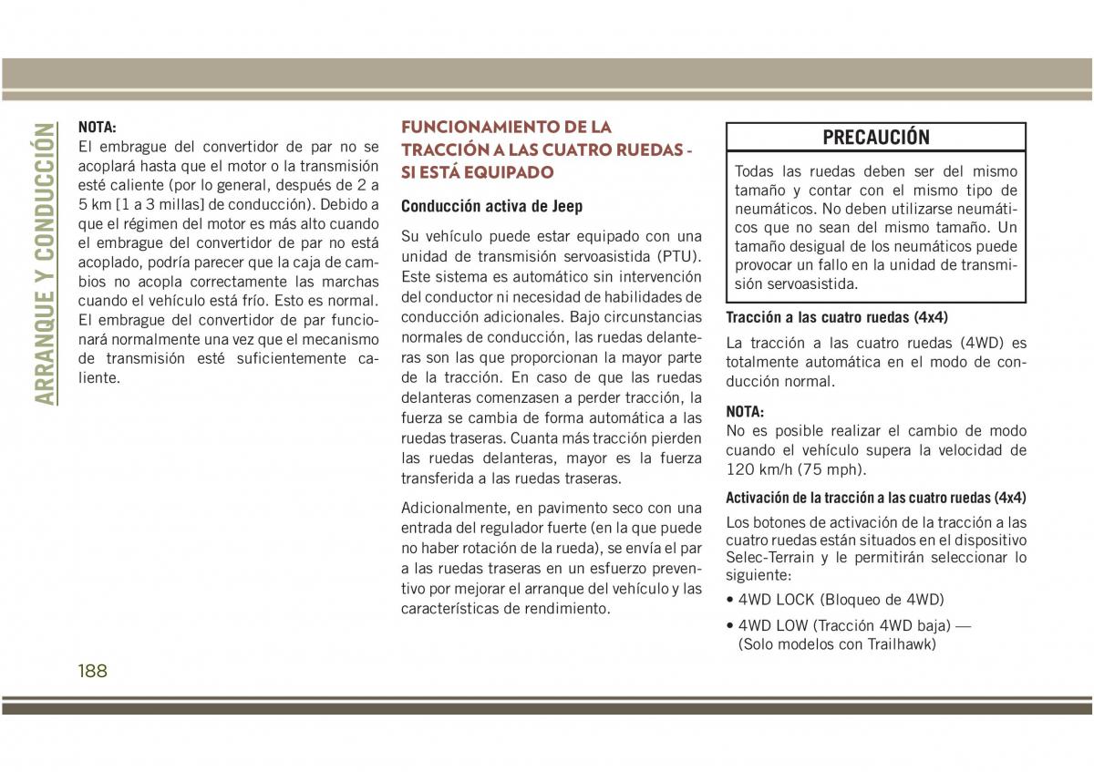 Jeep Compass II 2 manual del propietario / page 190