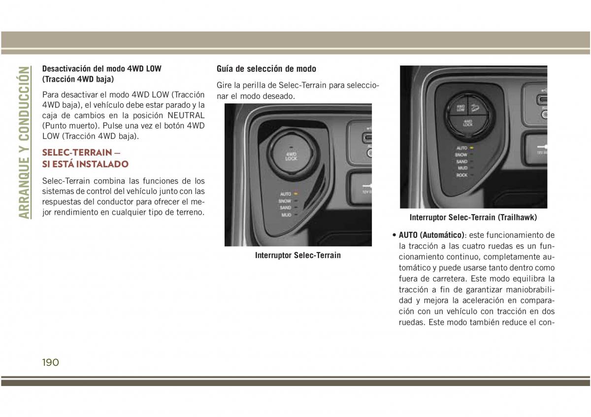 Jeep Compass II 2 manual del propietario / page 192