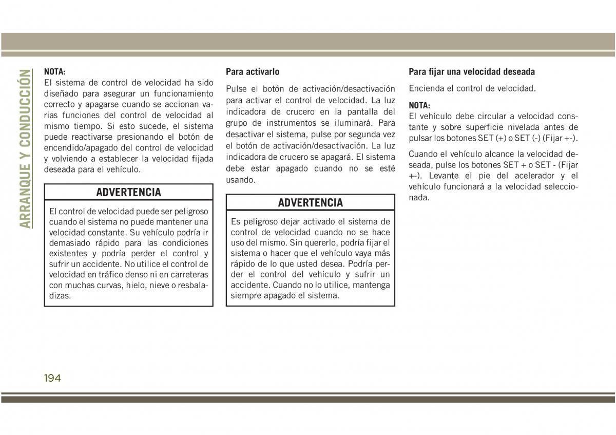 Jeep Compass II 2 manual del propietario / page 196