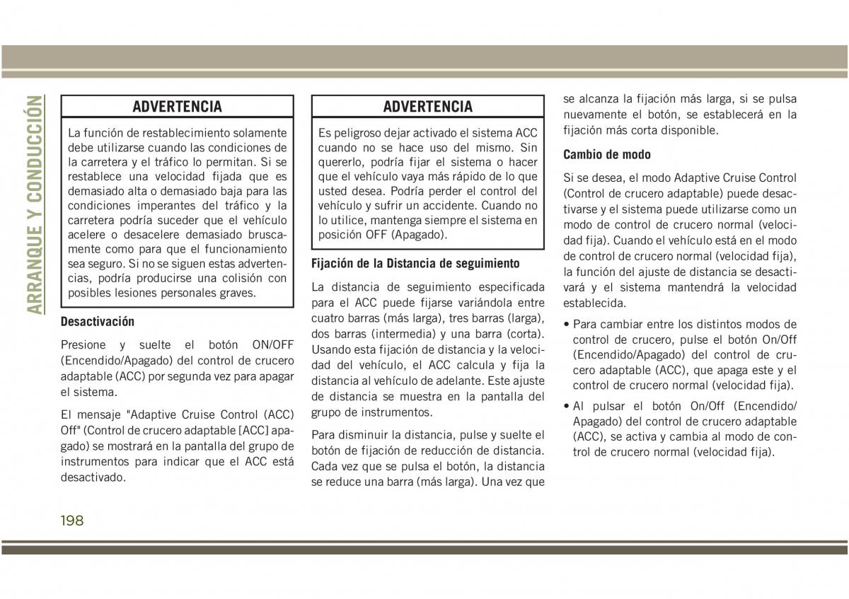 Jeep Compass II 2 manual del propietario / page 200