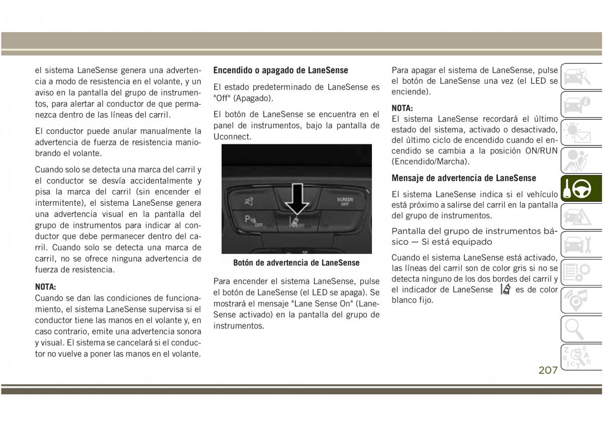 Jeep Compass II 2 manual del propietario / page 209