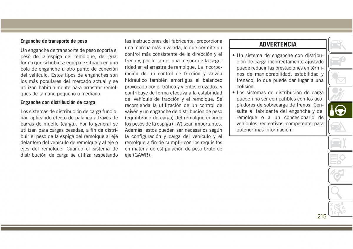 Jeep Compass II 2 manual del propietario / page 217