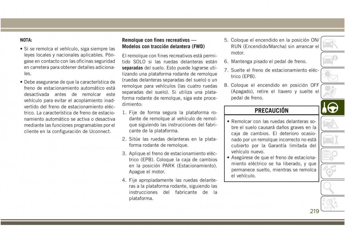 Jeep Compass II 2 manual del propietario / page 221