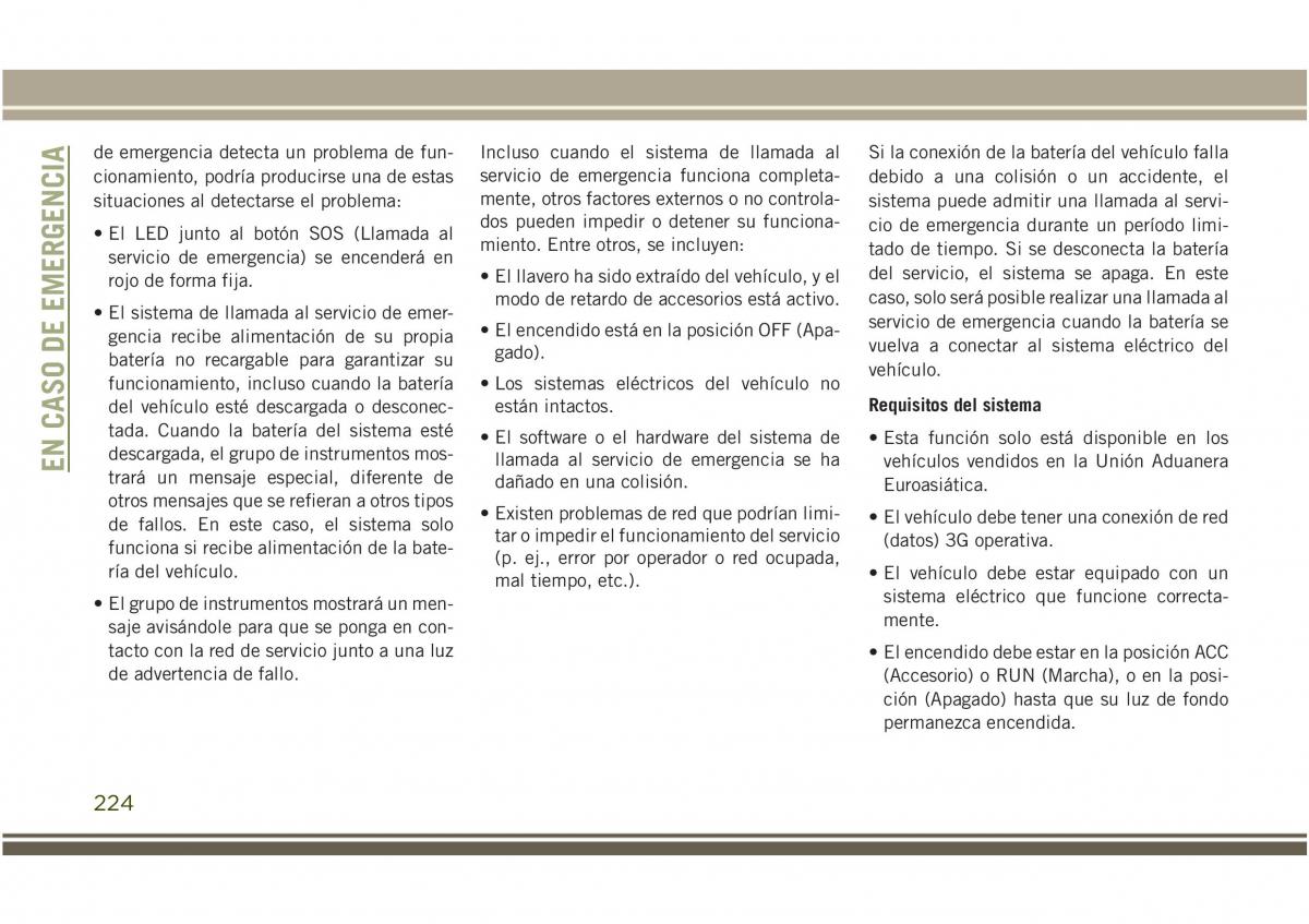 Jeep Compass II 2 manual del propietario / page 226