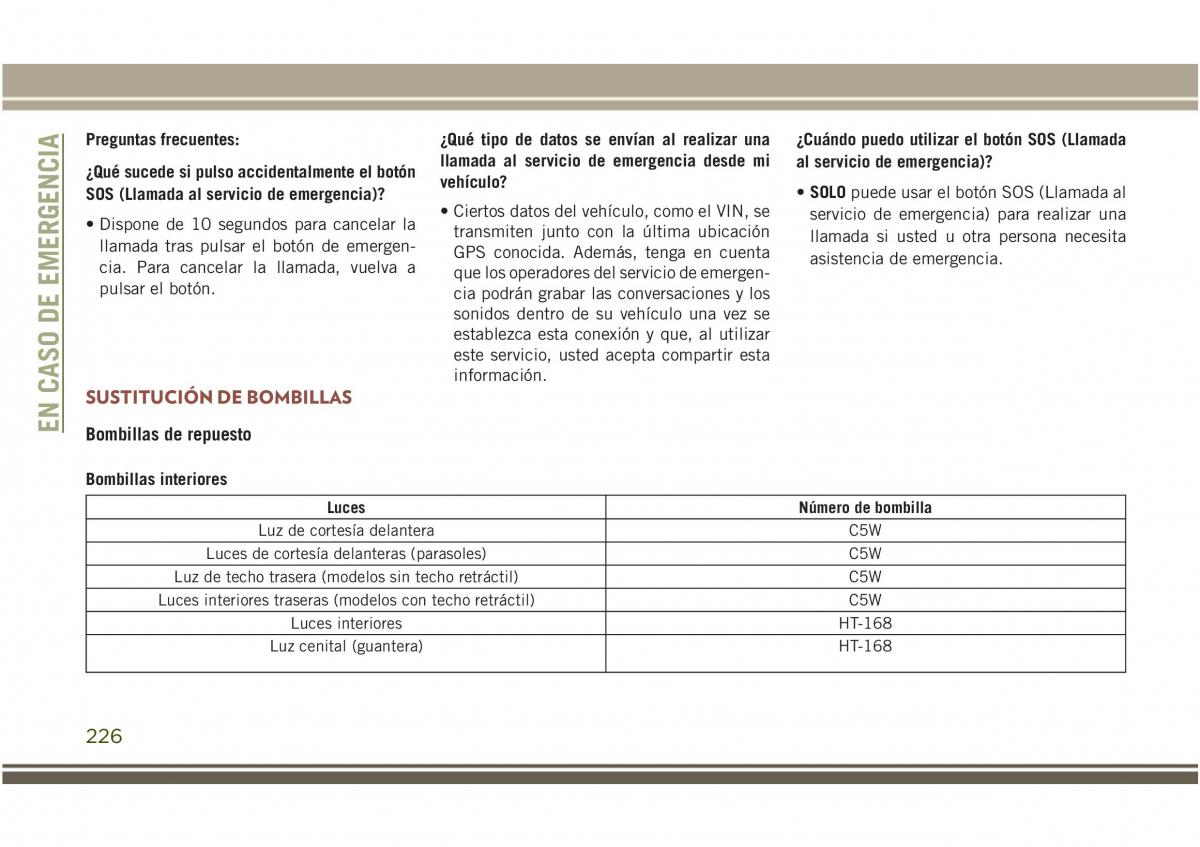 Jeep Compass II 2 manual del propietario / page 228