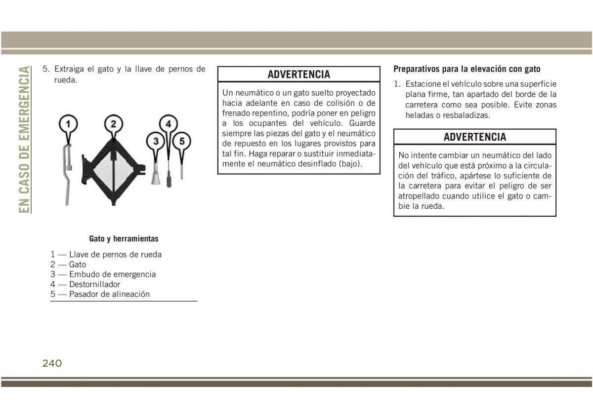 Jeep Compass II 2 manual del propietario / page 242