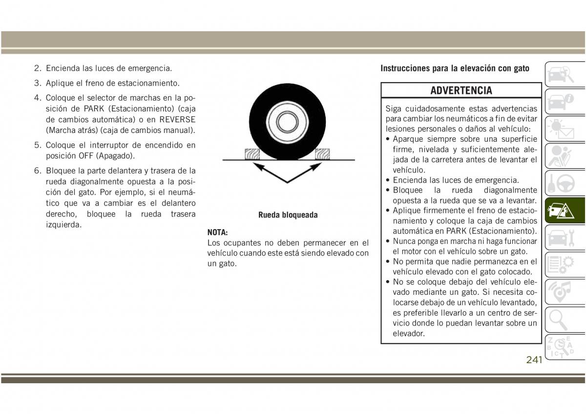 Jeep Compass II 2 manual del propietario / page 243