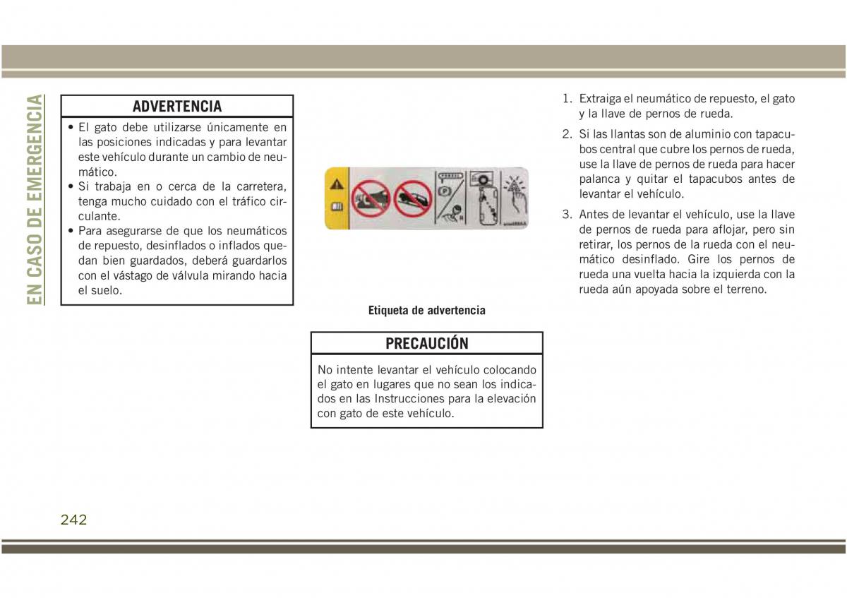 Jeep Compass II 2 manual del propietario / page 244