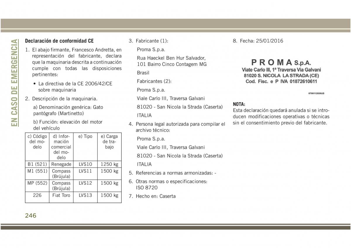 Jeep Compass II 2 manual del propietario / page 248