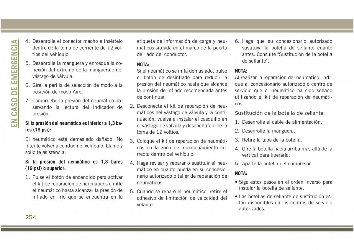 Jeep Compass II 2 manual del propietario / page 256