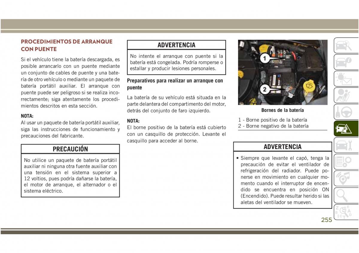 Jeep Compass II 2 manual del propietario / page 257