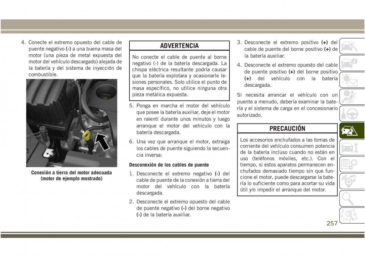 Jeep Compass II 2 manual del propietario / page 259