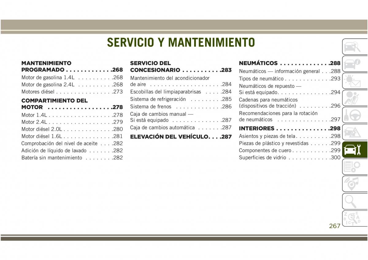 Jeep Compass II 2 manual del propietario / page 269