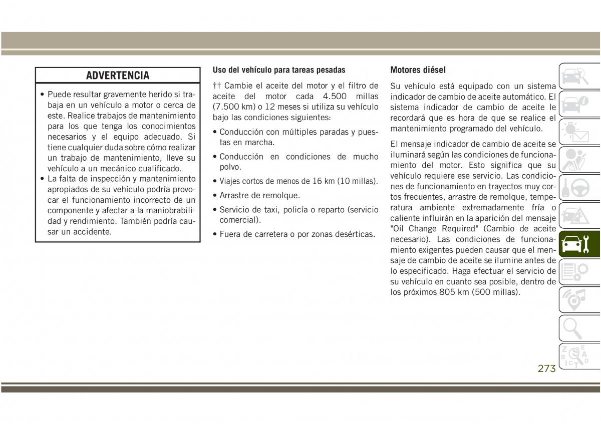 Jeep Compass II 2 manual del propietario / page 275