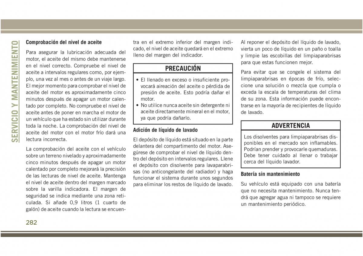 Jeep Compass II 2 manual del propietario / page 284