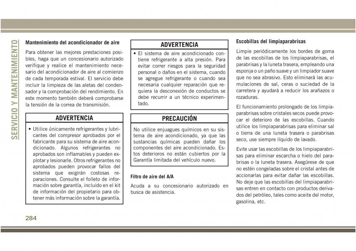 Jeep Compass II 2 manual del propietario / page 286