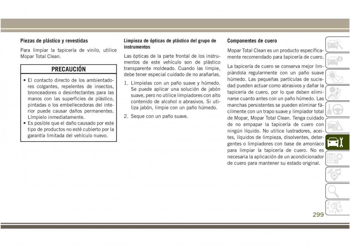 Jeep Compass II 2 manual del propietario / page 301