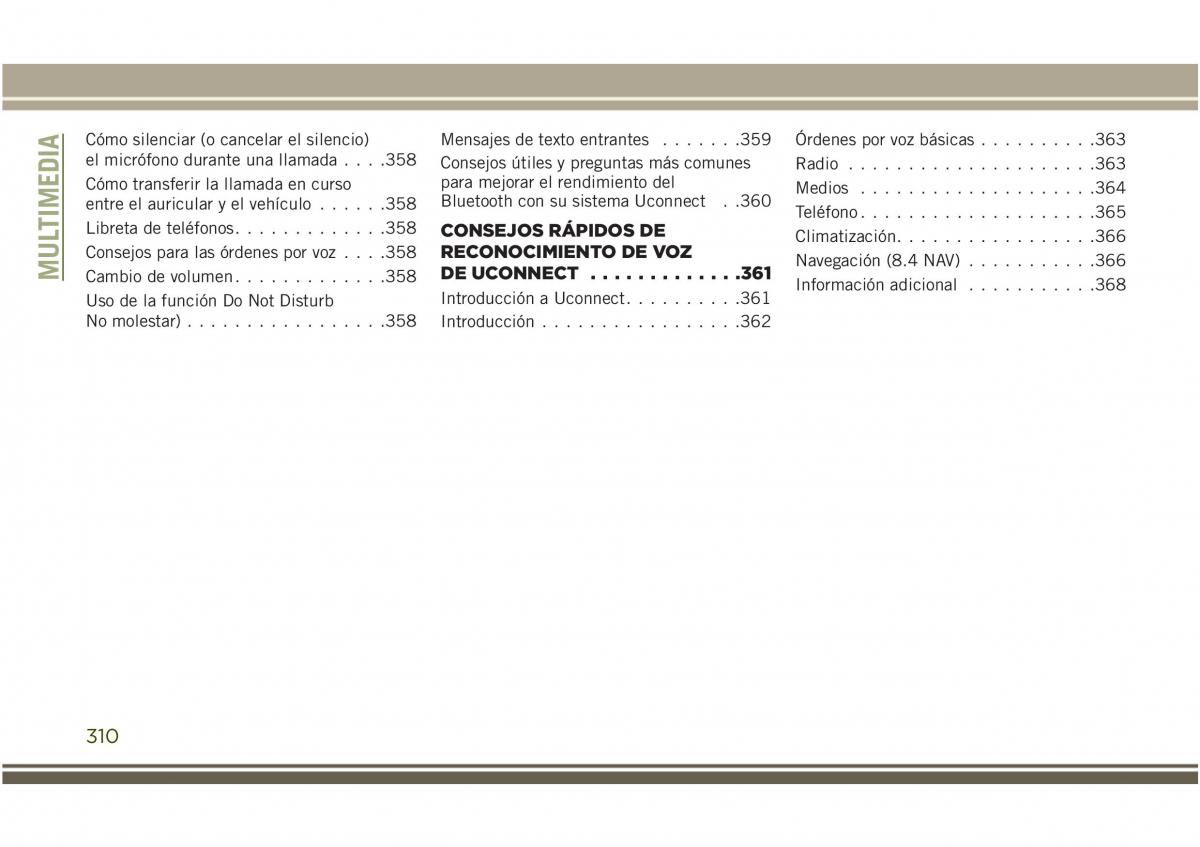 Jeep Compass II 2 manual del propietario / page 312