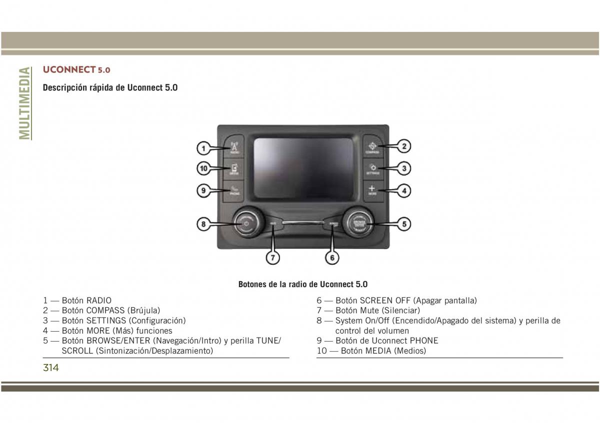 Jeep Compass II 2 manual del propietario / page 316