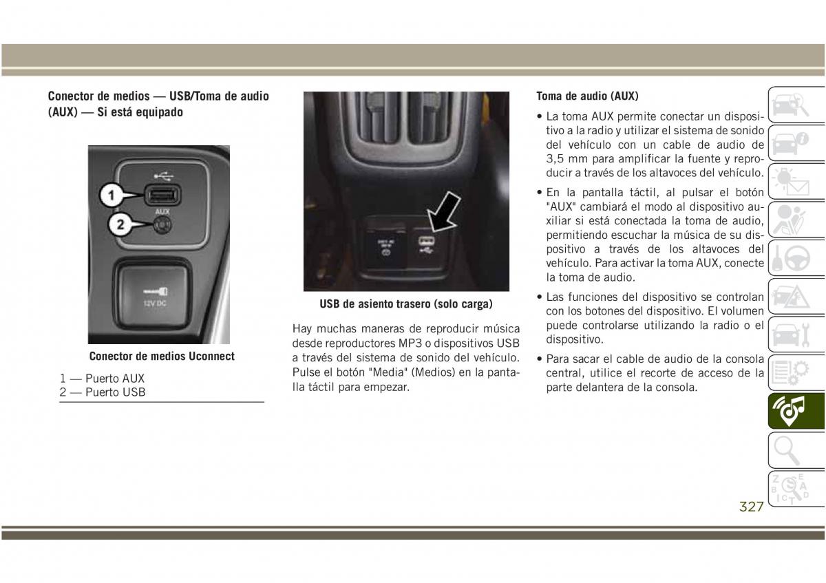 Jeep Compass II 2 manual del propietario / page 329