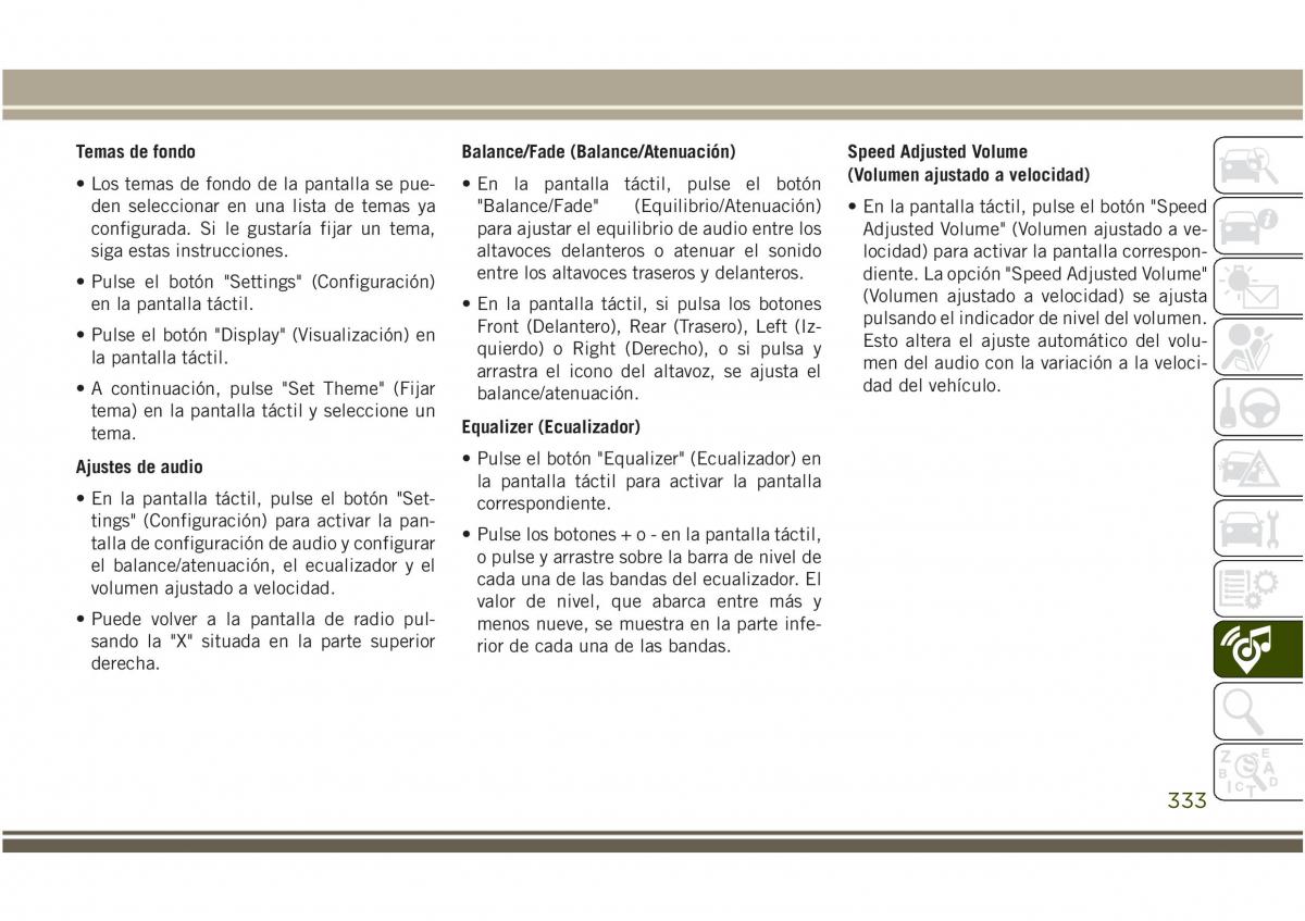 Jeep Compass II 2 manual del propietario / page 335