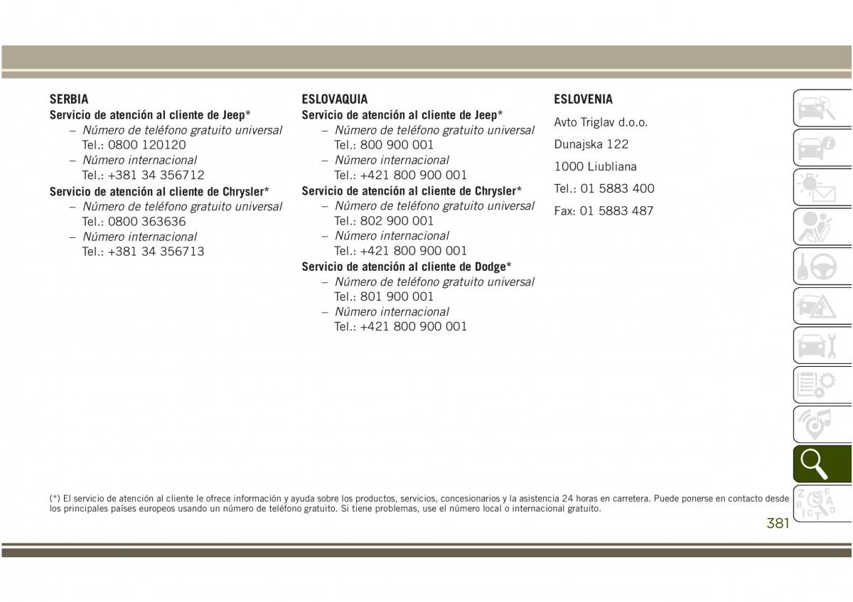 Jeep Compass II 2 manual del propietario / page 383