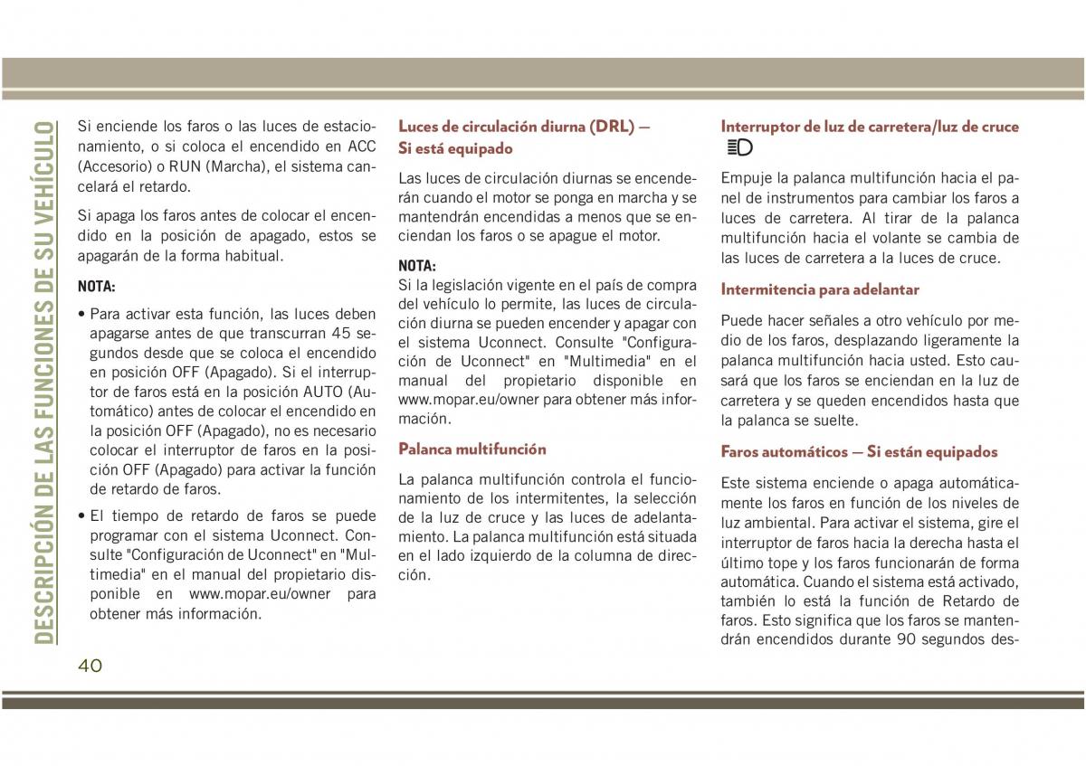 Jeep Compass II 2 manual del propietario / page 42