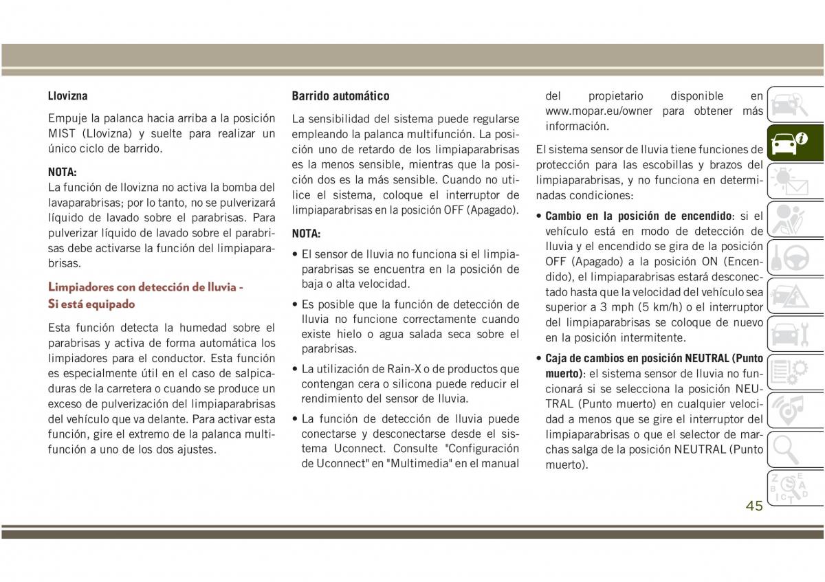 Jeep Compass II 2 manual del propietario / page 47