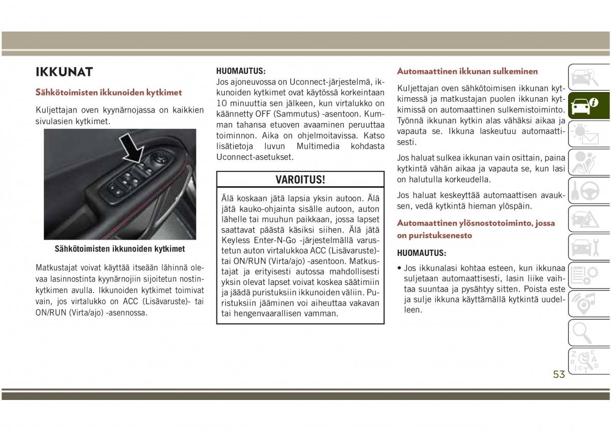 Jeep Compass II 2 omistajan kasikirja / page 55