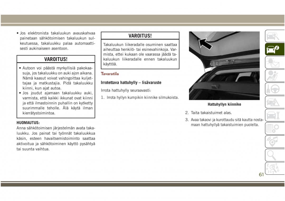 Jeep Compass II 2 omistajan kasikirja / page 63