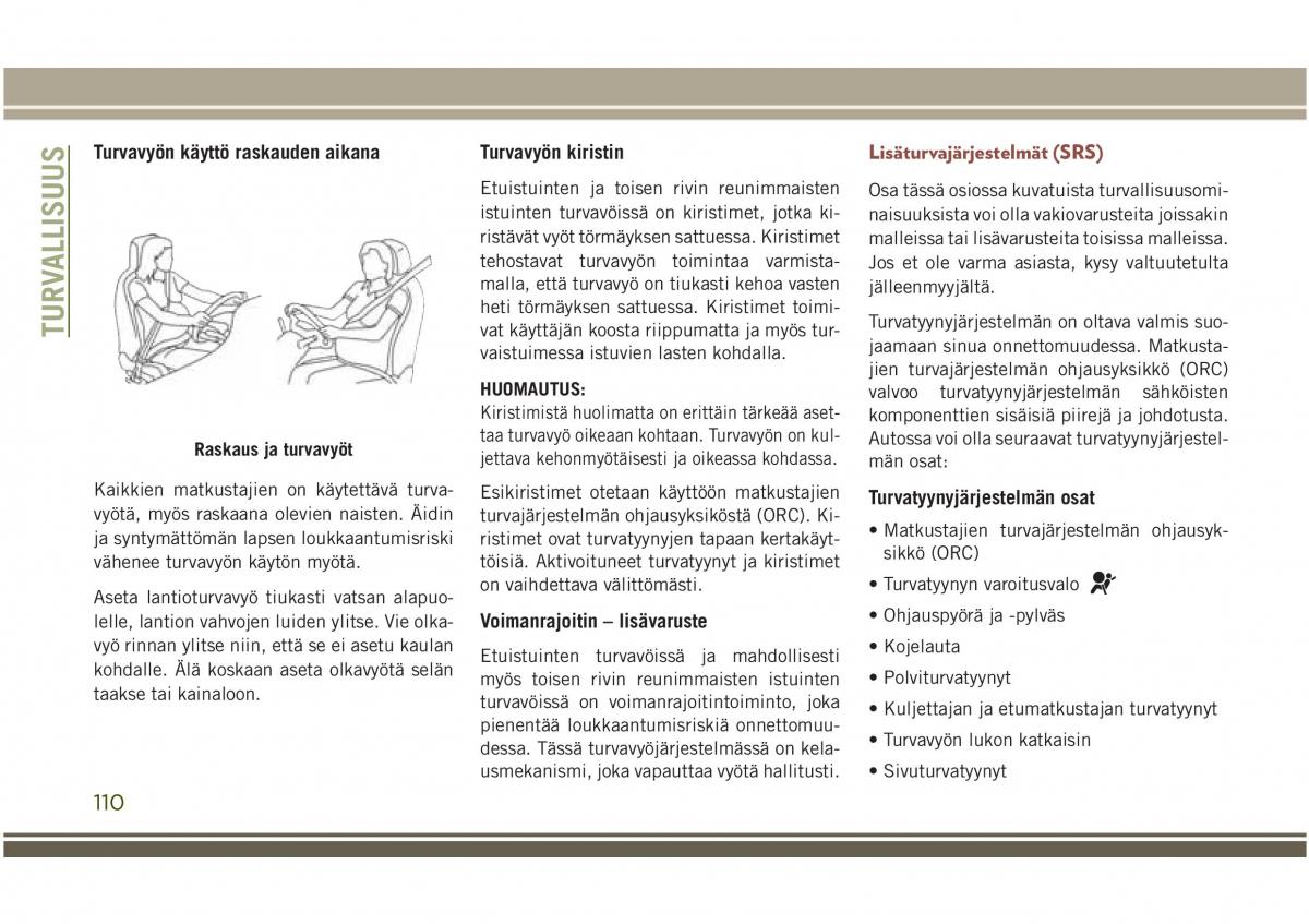 Jeep Compass II 2 omistajan kasikirja / page 112