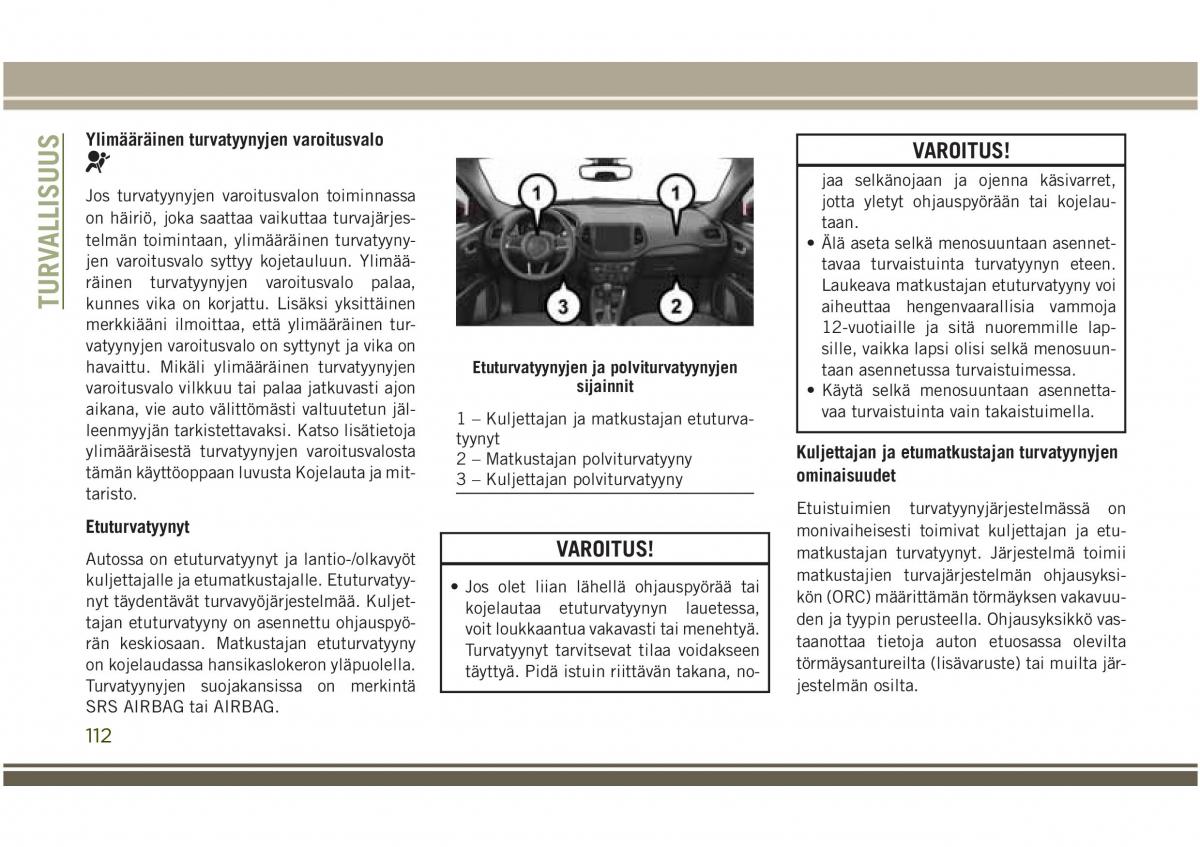 Jeep Compass II 2 omistajan kasikirja / page 114